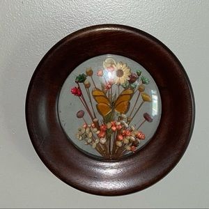 Butterfly Shadow Sphere Wooden Frame